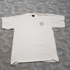 VTG Carpenters Committee Nemesis Shirt Mens Large White Short Sleeve Made In USA